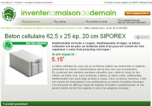 Béton cellulaire isolant