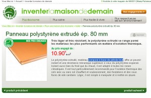 isolant extérieur polystyrène extrudé