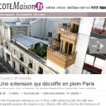 Extension surélévation bois sur immeuble parisien